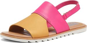 Женские сандалии Sorel Ella II с открытой пяткой, фуксия