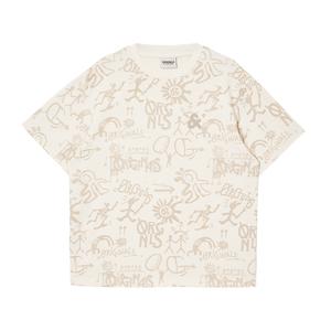 Футболка унисекс JACK&JONES, A03 белая с серым капюшоном