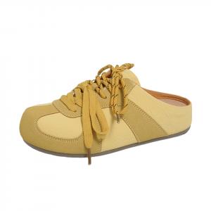 MADALLO Женские противоскользящие тапочки с закрытым носком желтые, цвет Yellow