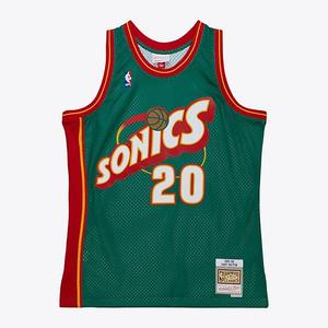 Джерси Gary Payton Kelly Green Seattle SuperSonics 1995/96 Hardwood Classics Swingman Mitchell & Ness