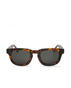 Женские солнцезащитные очки с коричневой ацетатной оправой и классическими линзами Mr. Boho