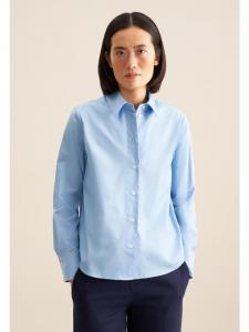 Seidensticker Обычная рубашка-блузка светло-голубого цвета