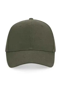Плотная кепка Pro-Style из матового хлопка Beechfield, зеленый