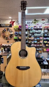 Акустико-электрогитара Breedlove Pursuit Dreadnought Ebony Cutaway 2016 года - глянцевый натуральный