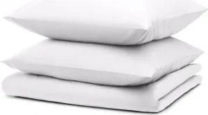 Комплект постельного белья 200x220 см + 2 наволочки 50x80 см - Простыни из микрофибры 200x220 см - Комплект постельного белья из 3 предметов, белый Blumtal