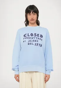 Свободная толстовка с круглым вырезом Closed, Sky Blue