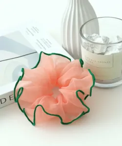 Резинка для волос Three Four Time/Piping Sheer Scrunchie, цвет Orange