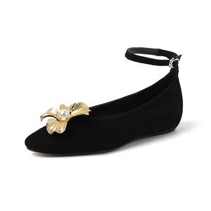 Повседневные однобортные туфли женские AIQINISHA, Black