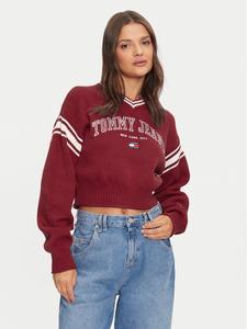 Свитер relaxed fit Varsity DW0DW18692 Tommy Jeans, красный