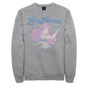 Мужской свитшот с круговым портретом Disney The Little Mermaid Ariel Licensed Character