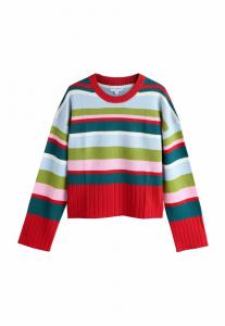 Джемпер Next CREW NECK, Mutli Red Stripe/Red