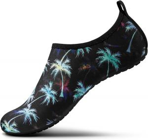 Водные туфли SEEKWAY для женщин и мужчин, взрослые, быстросохнущие акваноски, босоножки с противоскользящей подошвой для пляжа, плавания, реки, бассейна, озера, серфинга, черные SK002(U)