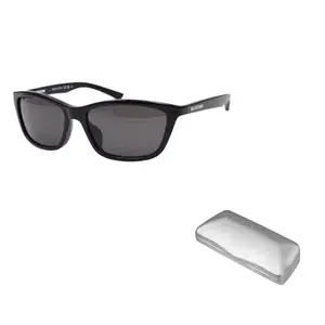 Balenciaga Прямоугольные солнцезащитные очки в оправе, Black