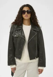 Кожаная байкерская куртка slpanima Soaked In Luxury, Raven