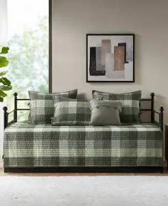 Комплект постельного белья Ridge Herringbone из 6 предметов, для дивана-кровати Madison Park, серый