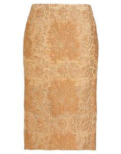 Юбка миди Valentino Garavani, коричневый