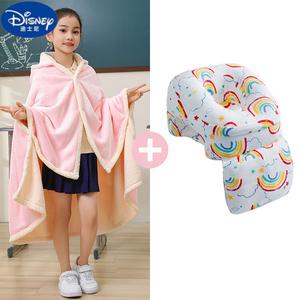 Disney Детское одеяло для сна, размер 145-175 см, фланель, с перчатками, цвет Pink Rabbit Tree Hole Rainbow