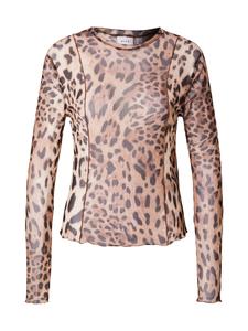 Рубашка VILA Ninna, коричневый/светло-коричневый