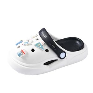 Детские тапочки, устойчивые к истиранию, легкие, амортизирующие, нескользящие ABC KIDS, белый/черный