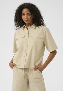 Блуза Kaffe NAYA STRIPED , Chincilla White Stripe/Beige