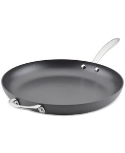 Профессиональная сковорода с антипригарным покрытием и твердым анодированным покрытием, диаметр 14 дюймов Rachael Ray, Gray