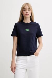 Хлопковая футболка Calvin Klein Jeans, темно-синий