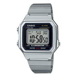 Часы CASIO STANDARD Vintage Classical Silver Mens White Digital, белый
