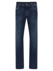 Джинсы с логотипной пластиной DOLCE & GABBANA, синий