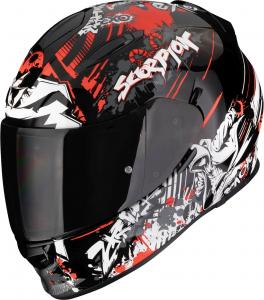 Шлем Scorpion exo-491 spector full-face, Black/Red/White