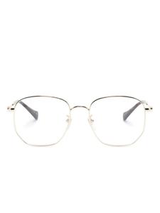Очки в квадратной оправе с логотипом Interlocking G Gucci Eyewear, золотой