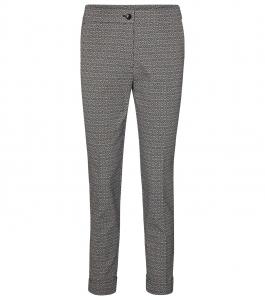 Узкие брюки с высокой талией и принтом Etro, Blu