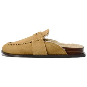 Женские противоскользящие тапочки Beige с закрытым носком ZARA, бежевый