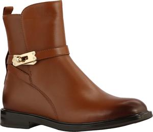 Женские ботильоны JATAREA - стильные кожаные ботинки на массивном каблуке, удобная посадка с мягкой стелькой, легкие в носке модные ботинки для повседневного и вечернего образа