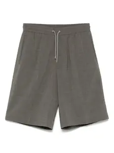 Прямые брюки-шорты из сирсакера Paul Smith, серый