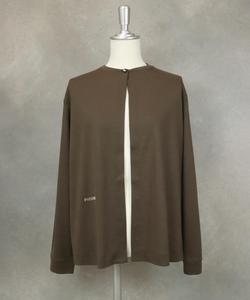 Вязаный кардиган из шифона с принтом