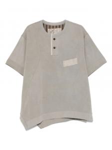 Футболка из хлопка Ziggy Chen, серый