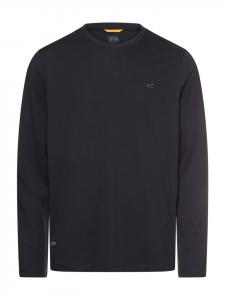 Camel Active Рубашка с длинными рукавами и круглым вырезом fleXXXactive темно-синего цвета