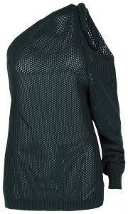 Вязаный топ Givenchy на одно плечо, зеленый