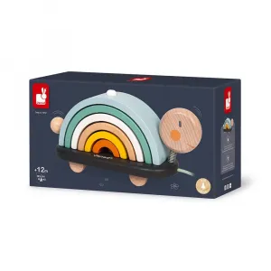 Детский конструктор Janod Sweet Cocoon Rainbow Turtle, мультиколор