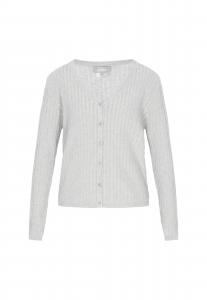 Usha Вязаный кардиган светло-серого цвета