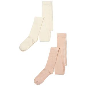 Тайтсы Minymo Stocking Rib 2 Pack, бежевый