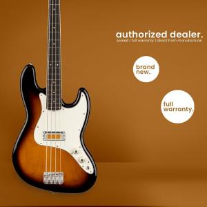 Басс гитара Fender Jazz Bass Gold Foil | Ebony Fingerboard | 2-Color Sunburst