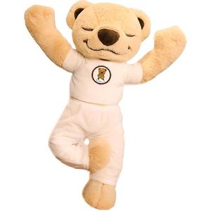 Плюшевая игрушка медвежонок йога милый плюшевый медведь 40 см высота FKOFR