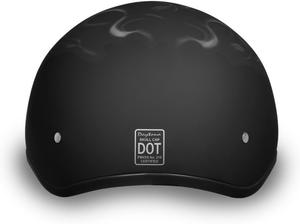 Мотоциклетный шлем Daytona Helmets с полушлемом - одобрен DOT [графика]…, Dull Black, Pistons Skull