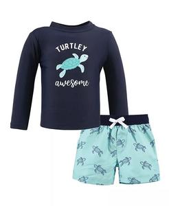 Комплект рашгарда для плавания для маленьких мальчиков Hudson Baby, синий