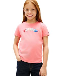 Детская футболка с коротким рукавом и принтом Tommy Puff.