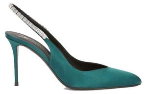 Рэйчил Атласные Туфли-лодочки Джузеппе Дзанотти, Зеленый