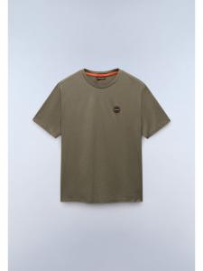 Футболка S-Badge Ss 1 зеленого цвета Napapijri