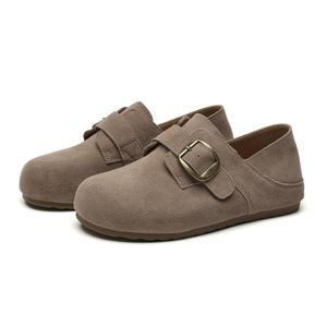 Женские серые туфли Birkenstock с большой пряжкой на ремне SHOUBA, Gray