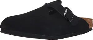 Женские сандалии Birkenstock Boston Soft Footbed Suede Leather, мультиколор